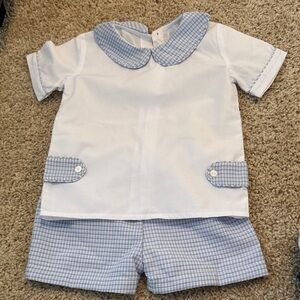 Kids Blue and White Matching Set